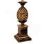 Lampe de table haute 32 po en métal avec finition or antique, design ananas