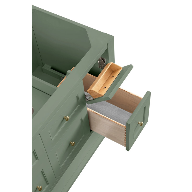Breckenridge 30'' W Single Vanity, Charcoal Soapstone, Smokey Celadon, 8" Widespread