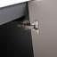 Meuble-lavabo autoportant de 48 po avec lavabo en résine et 3 portes d'armoire à fermeture en douceur