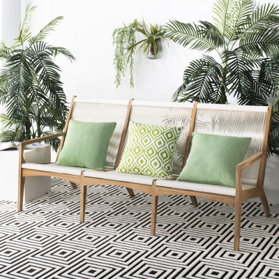 Arlo 75.2'' Wide Teak Patio Sofa