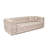 Stylish 3-Seat Sofa in Tan, 92.5 x 39.4 x 28.3 inches | Durable Beech Wood & Chipboard Frame, 100% Polyester Fabric | 28 DNS Soft Foam for Comfort, Fixed Cushions, Easy-Care Dry-Cleanable | Perfect for Living Room & Lounge
