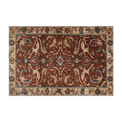 Tapis d'intérieur et d'extérieur brun Persian