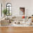 Curva Round Coffee Table With Wood Legs-1033277261