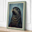 Contemplative Seal Rustic - Wrapped Canvas-277775142-277775148