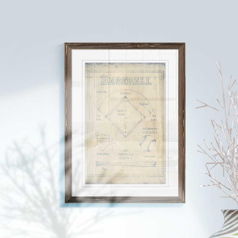 « all about the game i » par paul cezanne-cadre photo, reproduction d’art, H 28 po x l 38 po x 1,25 po, Blanc