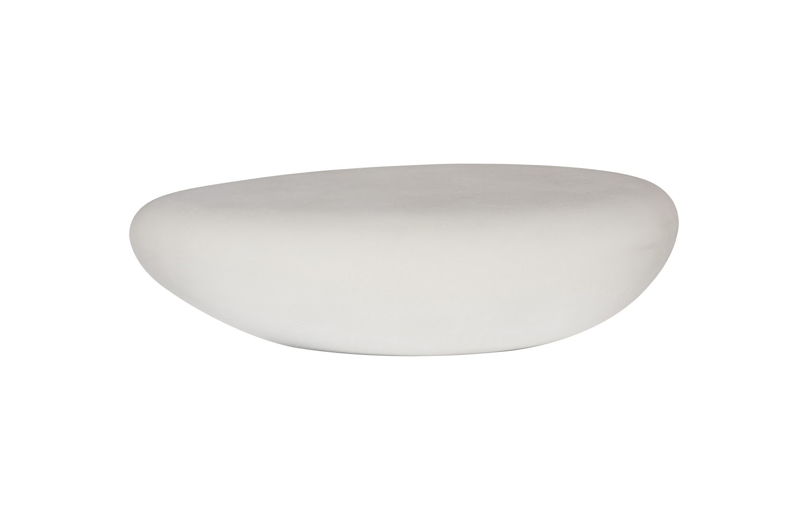 River Stone Solid Coffee Table, 18" H x 66" L x 42" W, Roman Stone