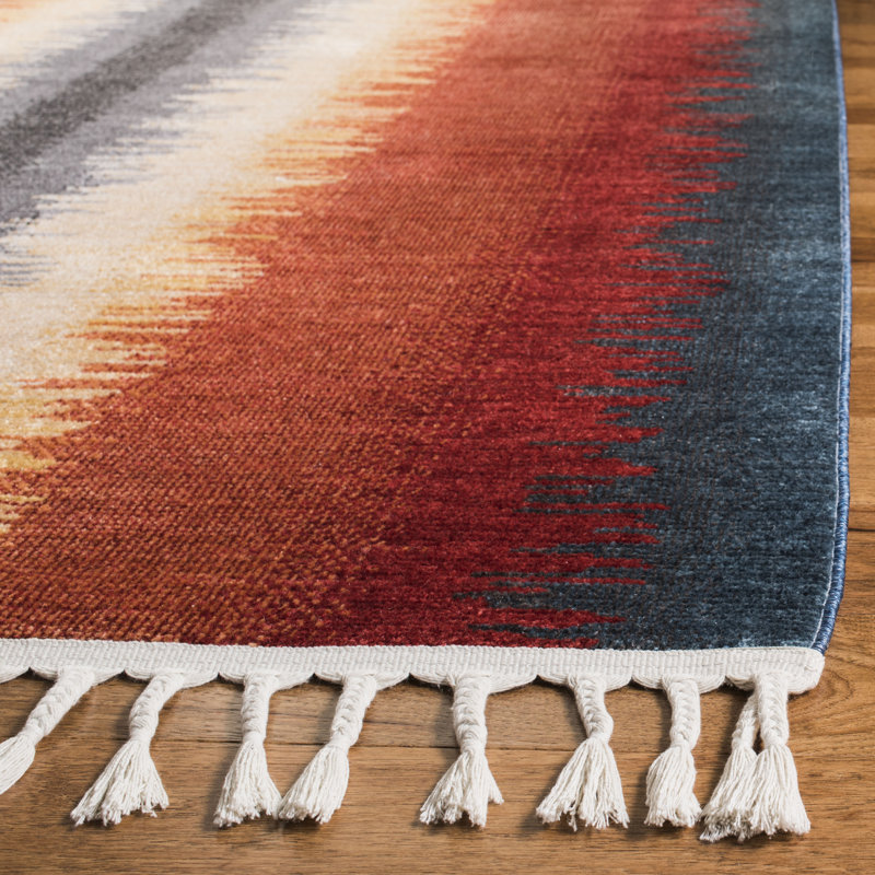 Roosevelt Abstract Indoor/Outdoor Rug, Rectangle 4' x 5'4"