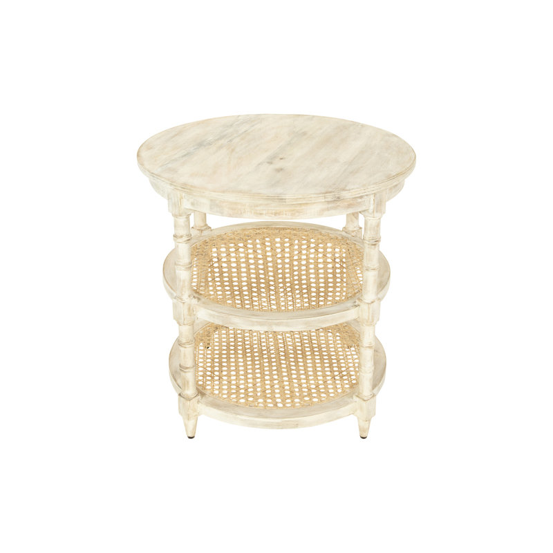 Cotterell Solid Wood End Table, Tan