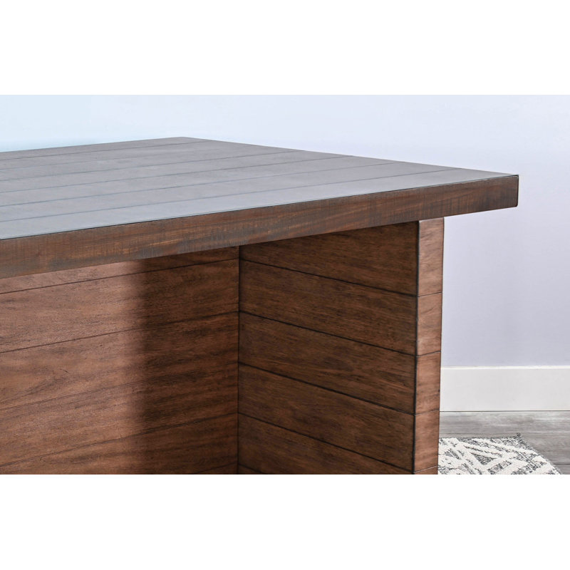 Taysom Mahogany Solid Wood Base Dining Table