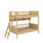 Twin Size Bunk Bed With 3 Storage Shelves,Ladder Can Be Changed Left Or Right-1726035892
