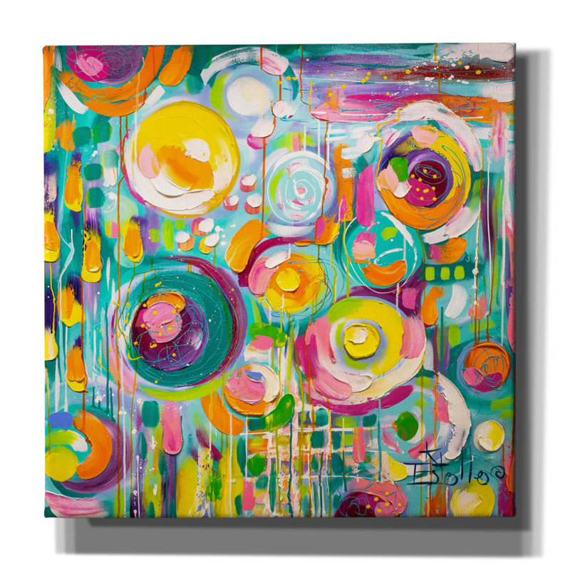 " Hard Candy " by Estelle Grengs, 12" H x 12" W x 0.75" D