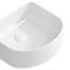 Lavabo de salle de bain vasque en U blanc en céramique 15,75 po Topcraft