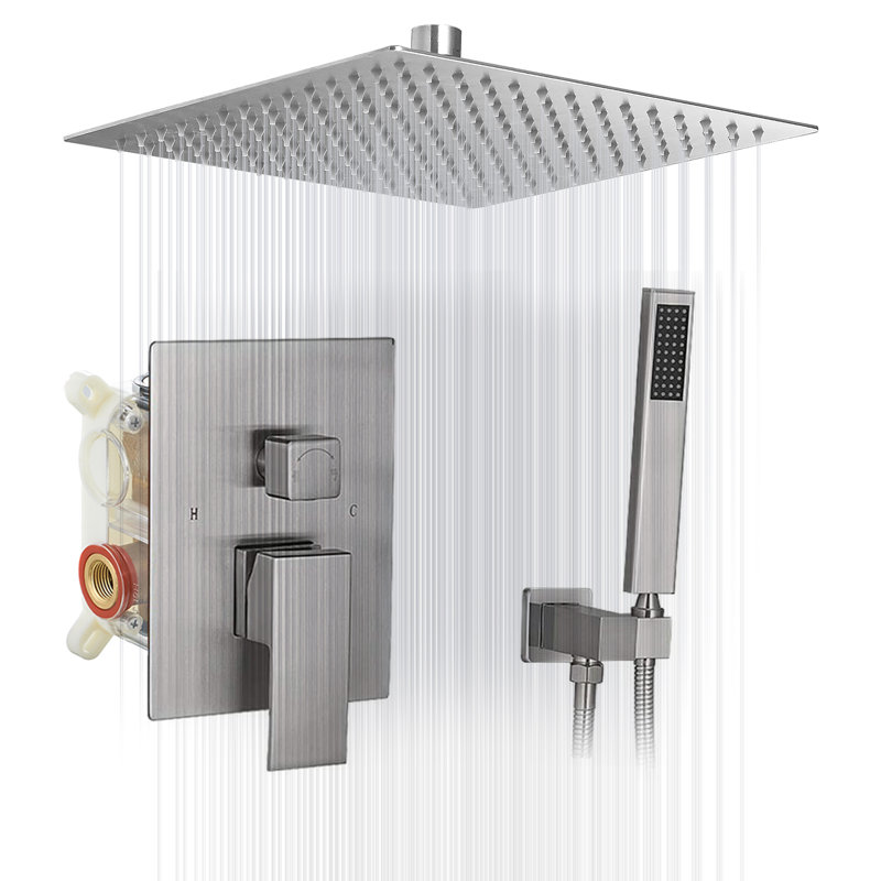 All-In-One Kit with Rough in-Valve, Brushed Nickel