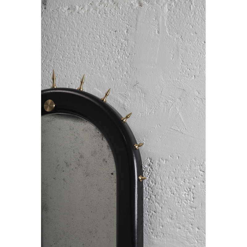 Sitiera Free Form Solid Wood Mirror, Gold