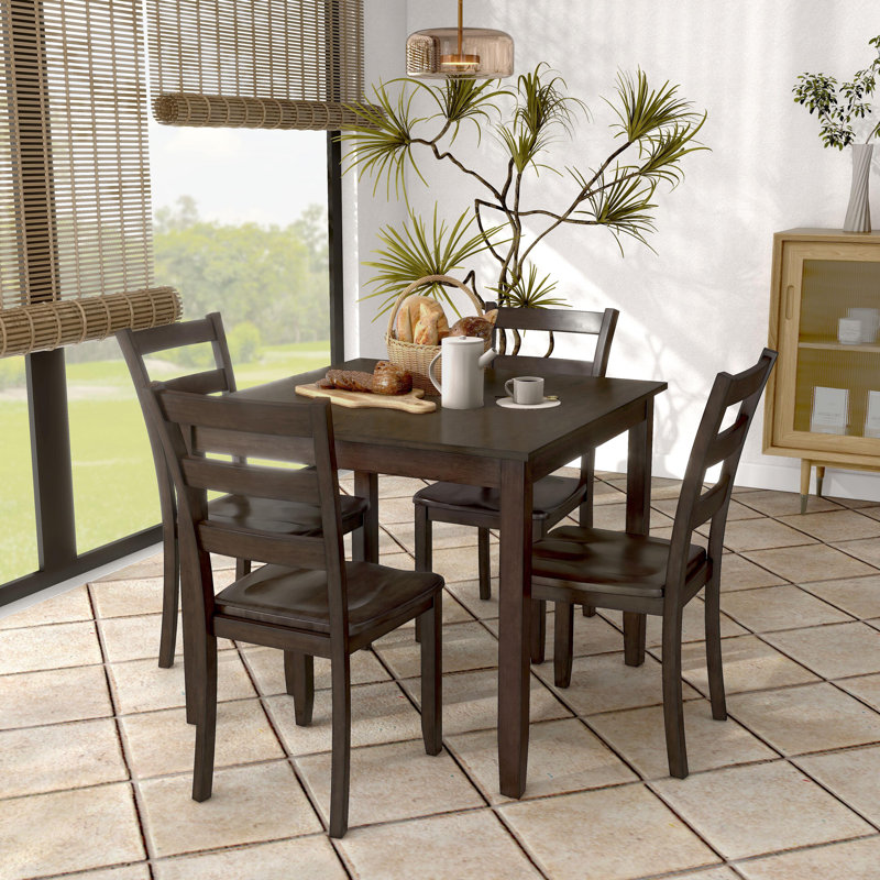 Ensemble repas 5 pièces Belknap, Marron clair