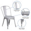 Commercial GradeMetal Indoor-Outdoor Stackable Chair-256719317