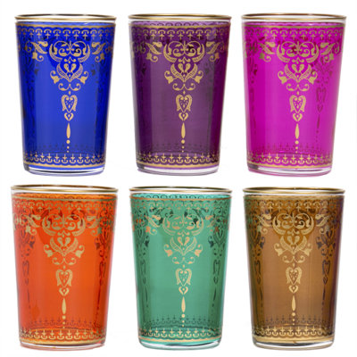 Ensemble de verres à boire 8 onces marocain new morjana