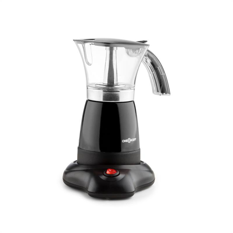 OneConcept Stovetop Espresso Maker, Black