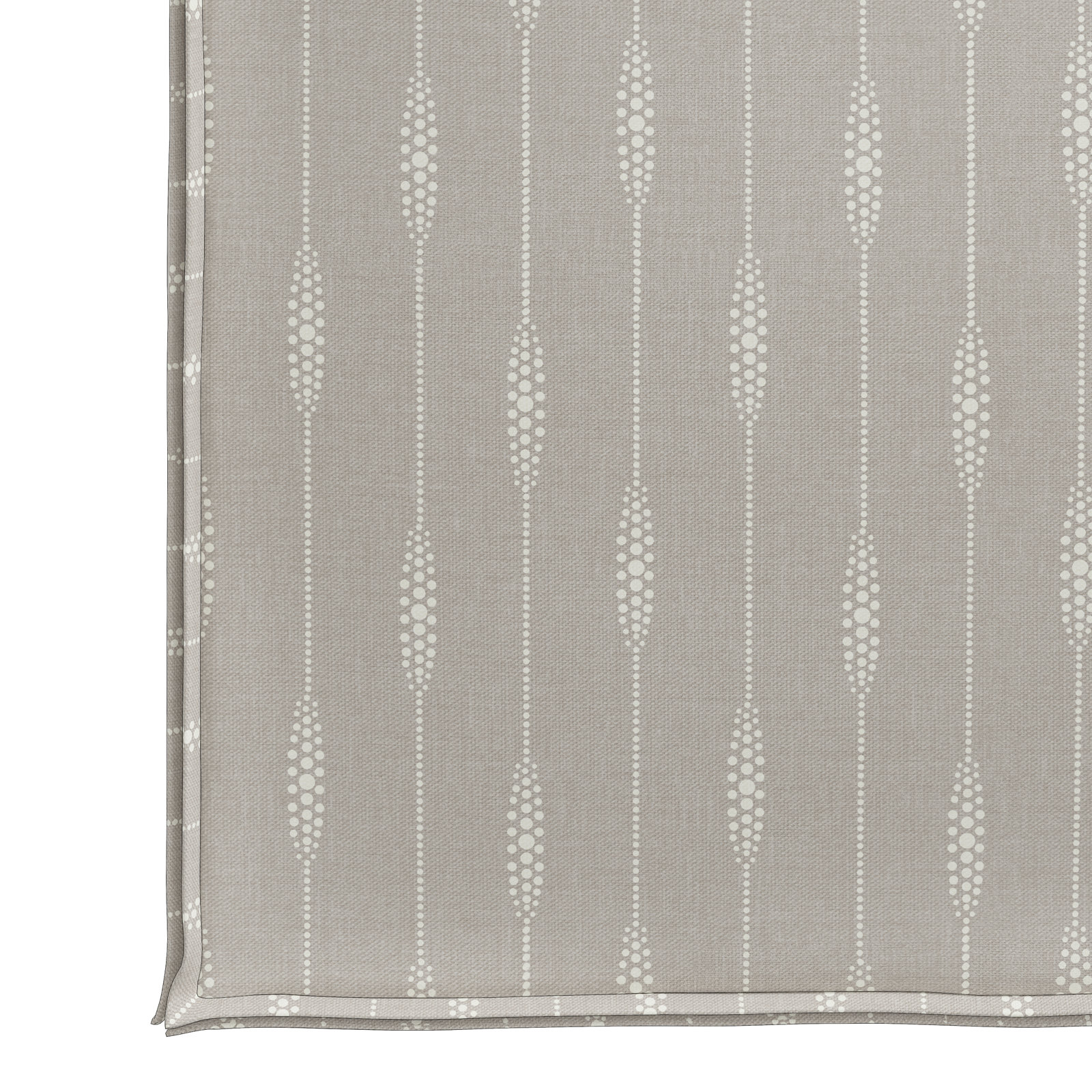 Upholstered Ottoman, Sprint Stripe Grey