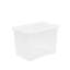 Wham Crystal 80L Plastic Storage Box Pack of 2 Clear-20134976
