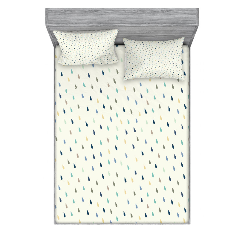 Microfiber Sheet Set, Queen Sheet Set with Fitted Sheet