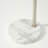 Mason 81" Modern Adjustable LED Arc Floor Lamp with Silver Finish, Fabric Drum Shade, and Weighted Marble Base, Bulb Included-62954051
