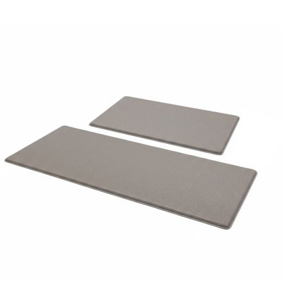 Paquet de 2 tapis de cuisine anti-fatigue 17,3 po x 30 po + 17,3 po x 47 po pour tapis de cuisine, de plancher et de bureau