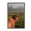 Cadre flottant Highland Cow Gazing Out, conception par Jenny Rainbow Fine Art-1718804829-1718804828