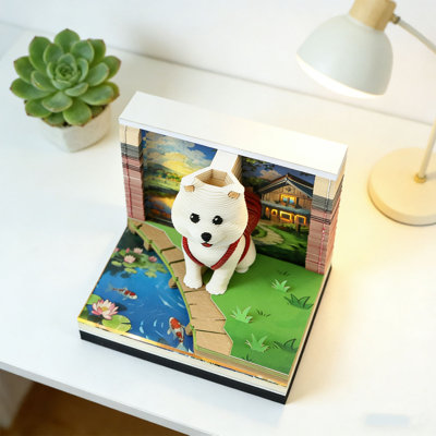 Calendrier 3D 2026 Mignon sac à dos pour chien