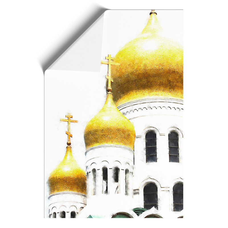 Cathedral In Moscow - No Frame Print, 30cm H x 21cm W x 0.1cm D