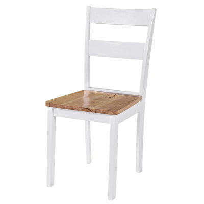 45 cm H Solid Wood Ladder Back Dining Chair