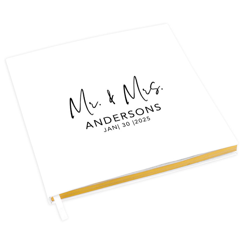 Livre d'or de mariage d'automne personnalisé