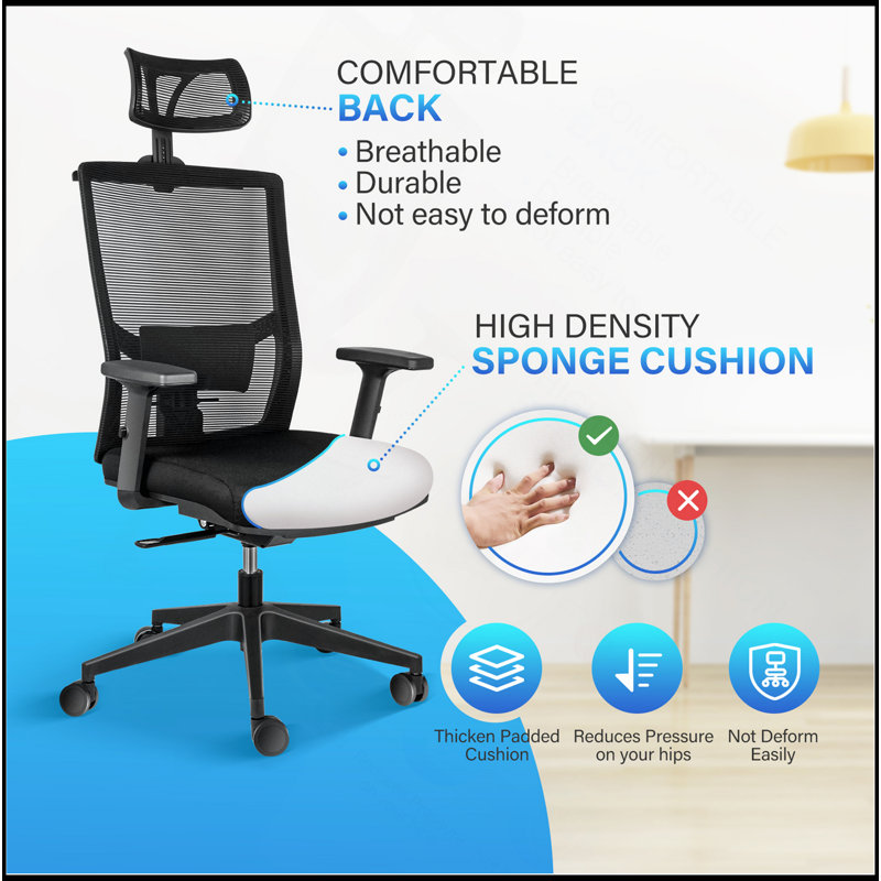 Comfortable Office Chair With Advanced Ergonomic Features And Durable Construction