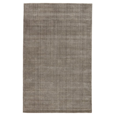 Elroy Solid Hand-Woven Taupe Area Rug