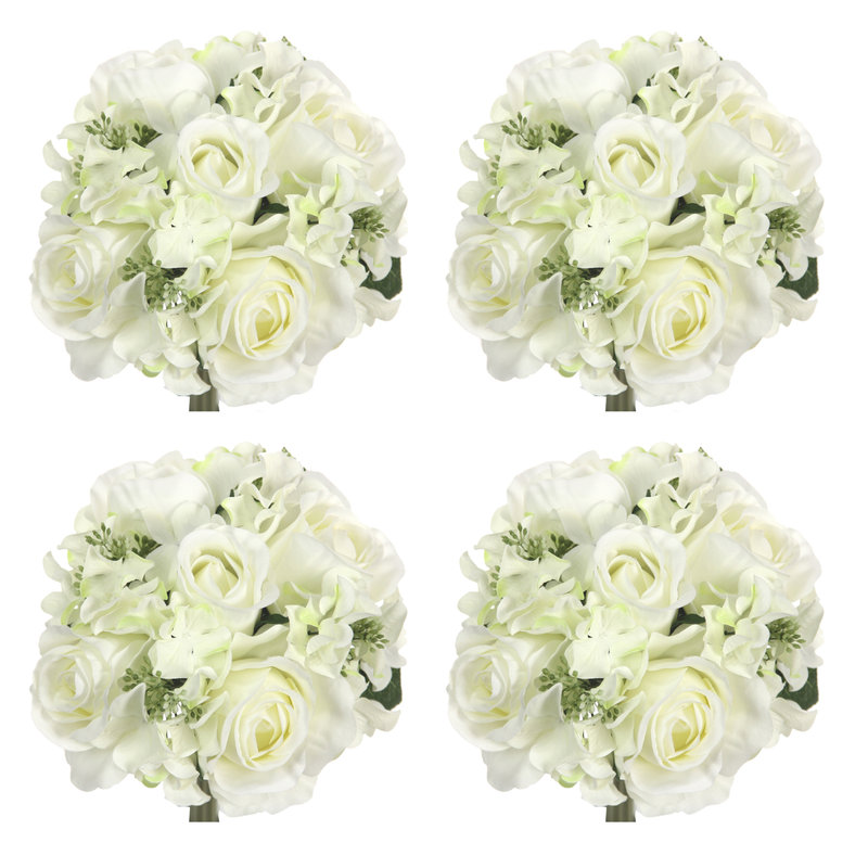 Tiges d'hortensia rose, Crème, crème