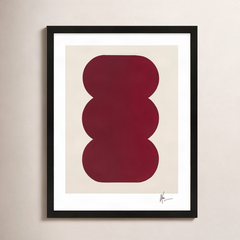 Keyhole 1 Painting by Lee Lessem, Black Framed, 25" H x 20" W x 1.25" D