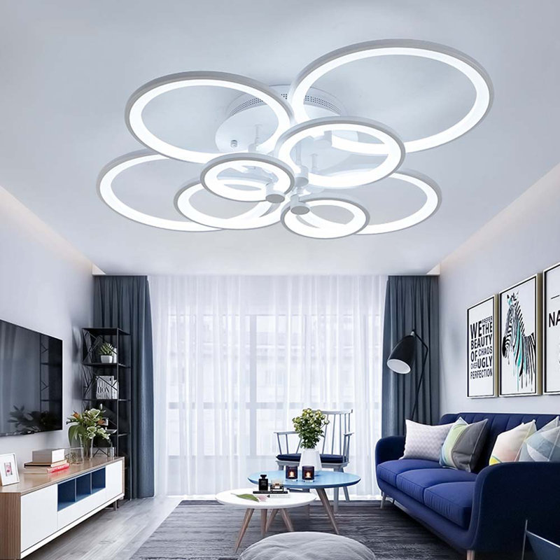Acrylic LED Semi Flush Mount