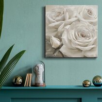 Rose Bouquets (50 Cents)' by Debi Coules Graphic Art Print on Wrapped Canvas East Urban Home Size: 26 H x 26 W x 1.5 D, Format: Wrapped Canvas