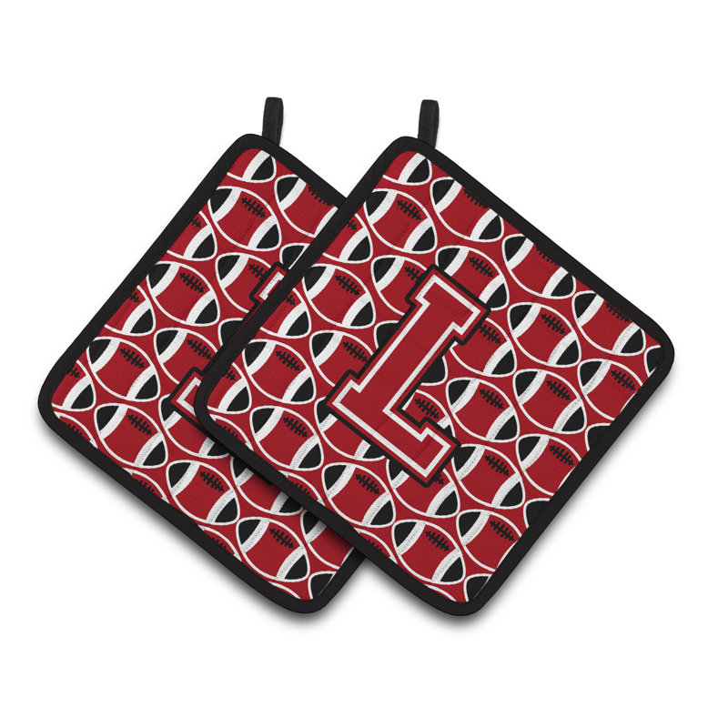 Poignée de football, Rouge / Noir / Blanc, L