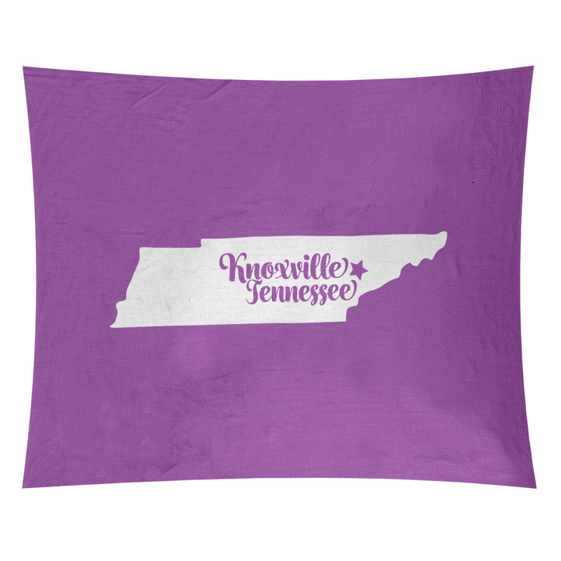 Tapisserie de Knoxville, Tennessee, H 27,5 po x l 37,5 po, Violet
