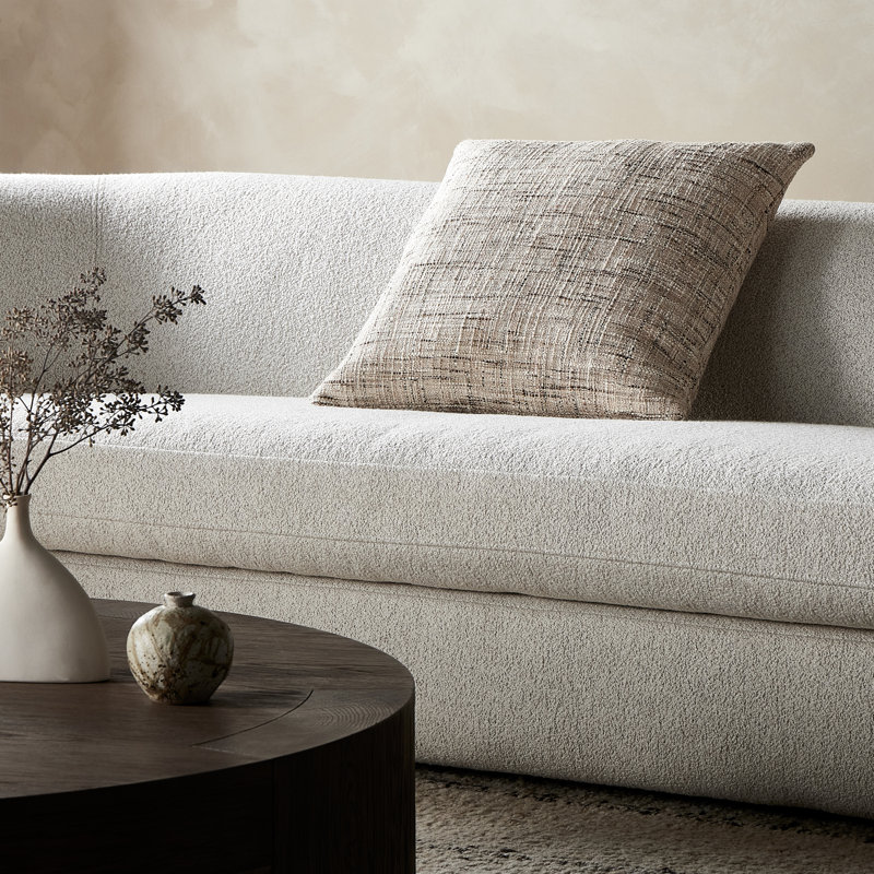 DURAND Linen Square Pillow Cover & Insert