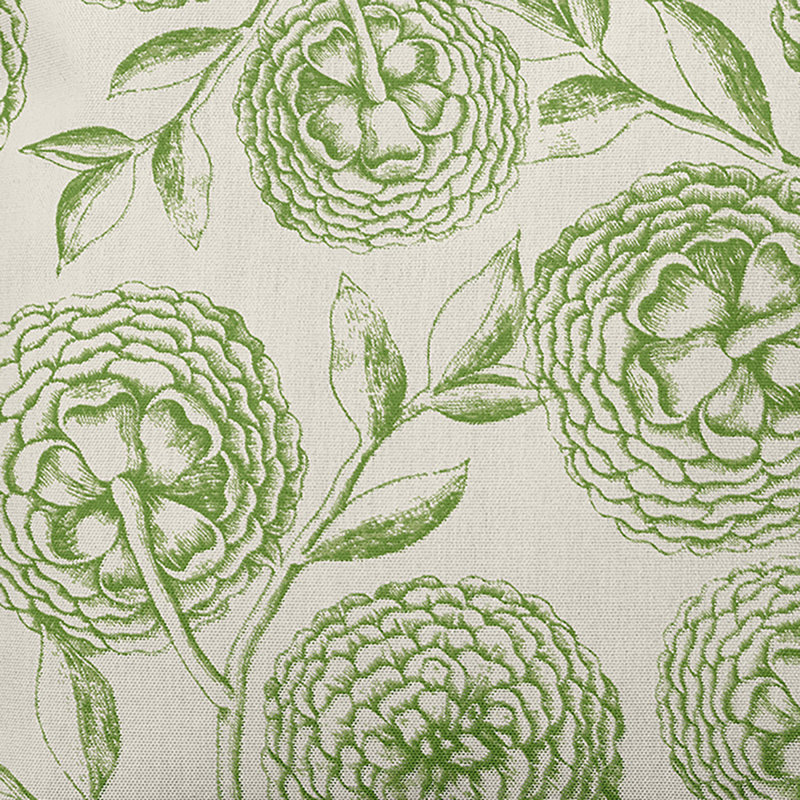 Botanical Blooms Floral Outdoor Reversible Throw Pillow, Green, 16"x16"