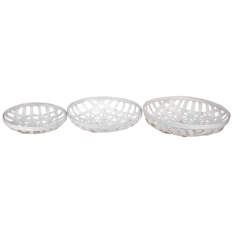 Paniers de table tabac, Neige
