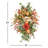 Artificial Fall Thanksgiving Pumpkin Dahlia Peony Front Door Swag