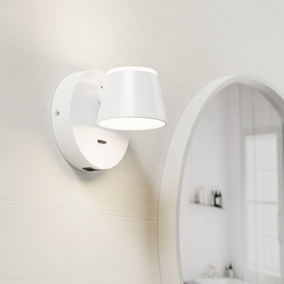 Latitude Run® Wall Light LED Wall Sconce 350 Rotatable Up Down Sconces Wall Lighting