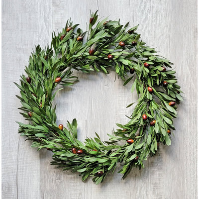 Handcrafted Faux Olive 22'' Wreath
