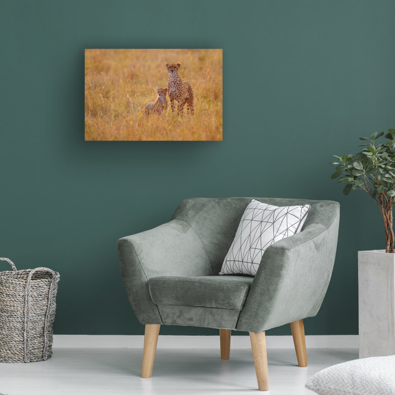 "Alejandro", "Mère et fils", art sur toile, H 30 po x l 47 po