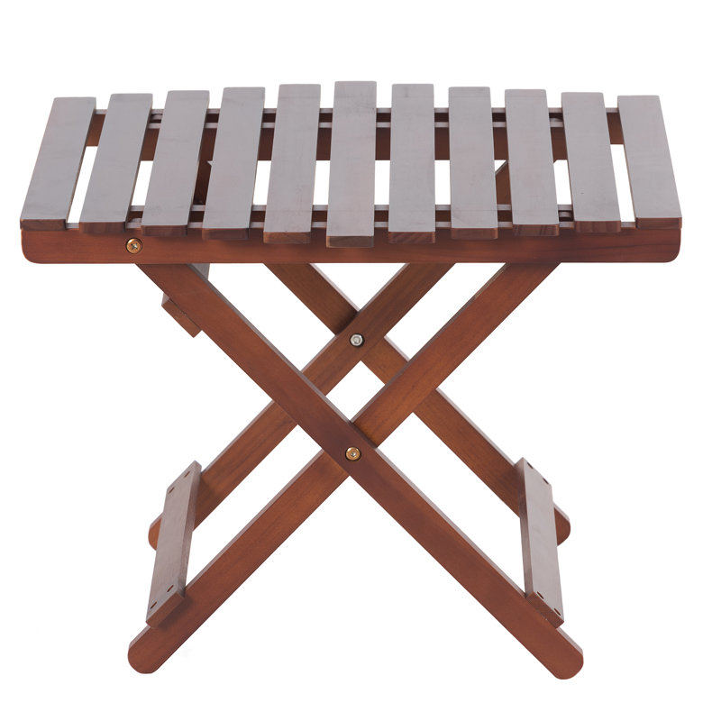 19.6'' Solid Wood Rectangular Folding Table