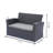 4 Piece Rattan Sofa Seating Group With Cushions 
