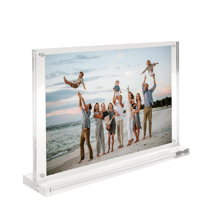 7 X 5" Clear Acrylic Picture Frame Magnetic Sign Holder Menu Holder Portrait Vertical